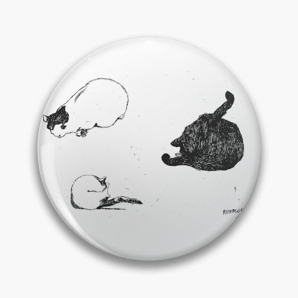 Item preview, Cats Edouard Manet Black and White Sketch designed and sold by pelagio.