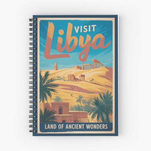 Item preview, Libya Desert Ruins Illustration Travel Art Vintage designed and sold by KrisSidDesigns.