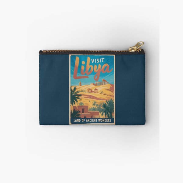 Item preview, Libya Desert Ruins Illustration Travel Art Vintage designed and sold by KrisSidDesigns.