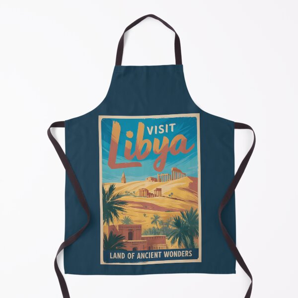 Item preview, Libya Desert Ruins Illustration Travel Art Vintage designed and sold by KrisSidDesigns.