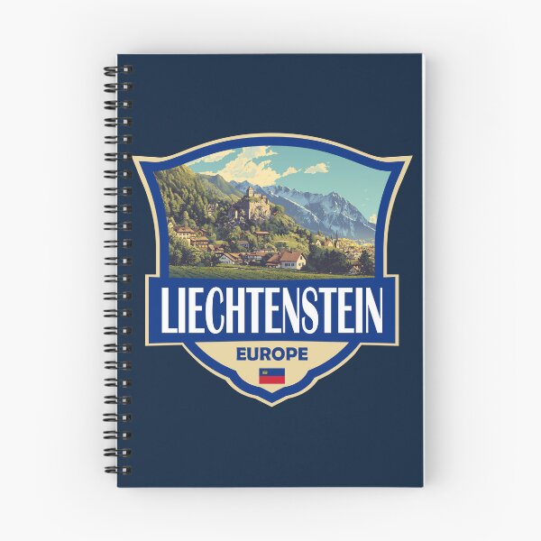 Item preview, Liechtenstein Illustration Retro Badge designed and sold by KrisSidDesigns.
