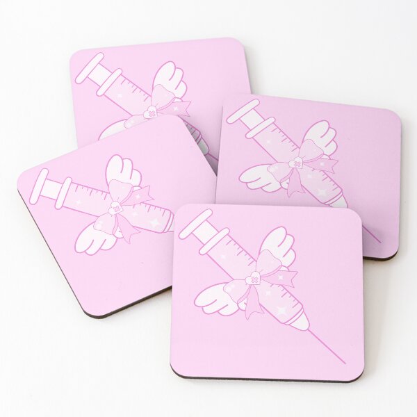 Item preview, Kawaii Syringe in Pastel Pink designed and sold by LittleLinenKitten.