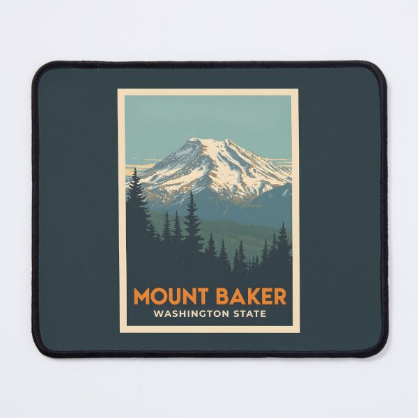 Item preview, Mount Baker - Washington State designed and sold by GoodOldVintage.