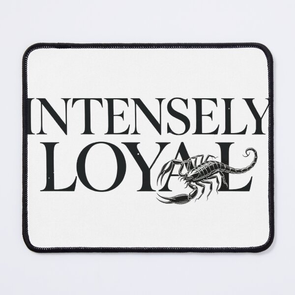 Item preview, Intensely Loyal - Scorpio Zodiac Starry Typography Design designed and sold by VandalMuse.