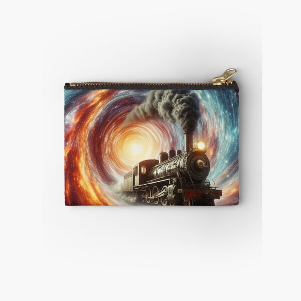 Item preview, "Cosmic Steam Train Through the Vortex" designed and sold by Dogandesighn.