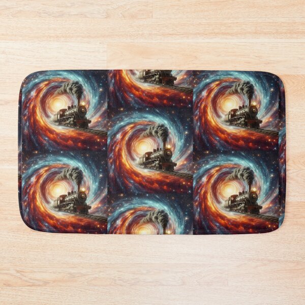 Item preview, "Cosmic Steam Train Through the Vortex" designed and sold by Dogandesighn.