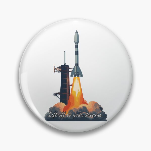 Item preview, Lift Off to Your Dreams – Rocket Launch Illustration designed and sold by SunDrift.