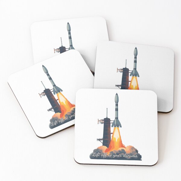 Item preview, Lift Off to Your Dreams – Rocket Launch Illustration designed and sold by SunDrift.