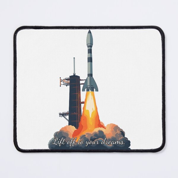 Item preview, Lift Off to Your Dreams – Rocket Launch Illustration designed and sold by SunDrift.