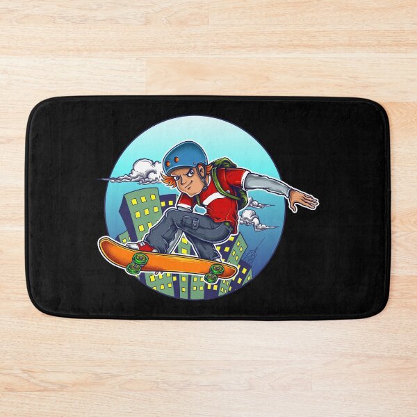 Item preview, Boy skateboarder on wheels in the city designed and sold by Joncasmiart.