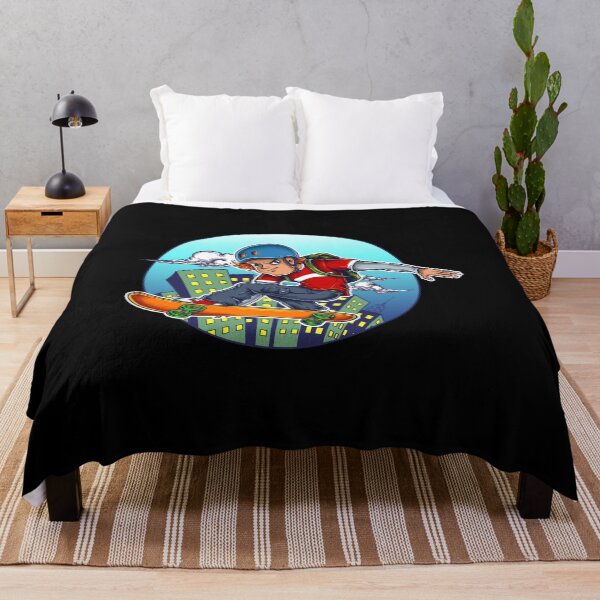 Item preview, Boy skateboarder on wheels in the city designed and sold by Joncasmiart.