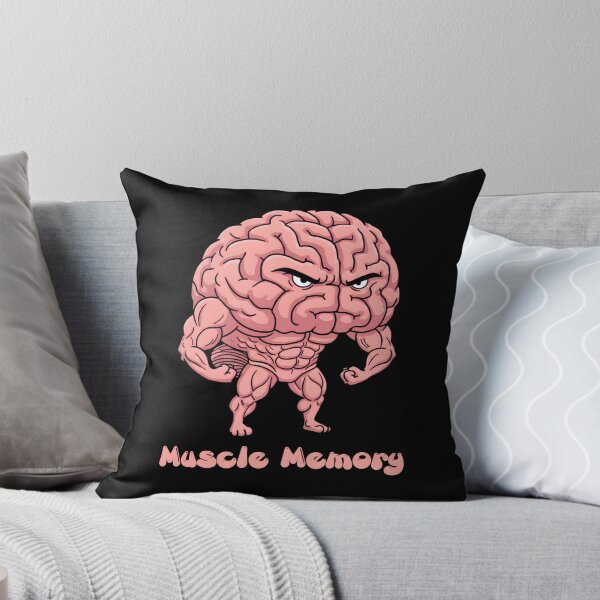 Item preview, Muscle Memory – Funny Buff Brain Cartoon designed and sold by SidTastic .