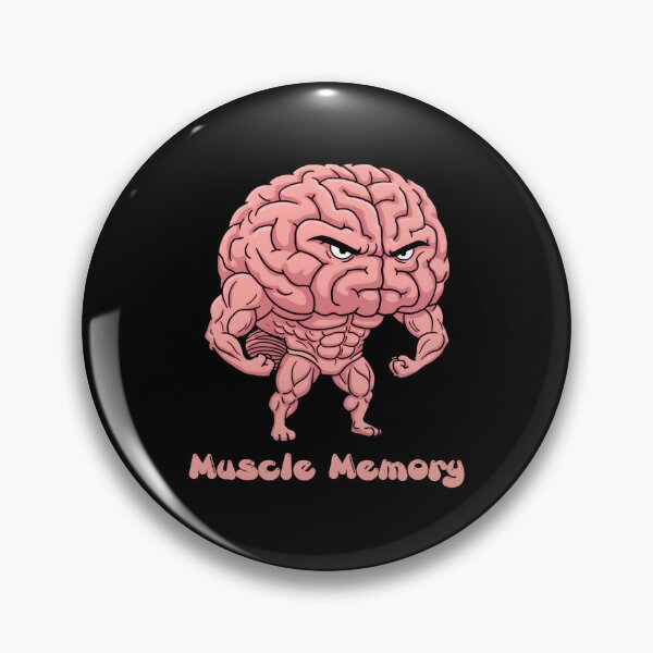 Item preview, Muscle Memory – Funny Buff Brain Cartoon designed and sold by SidTastic .