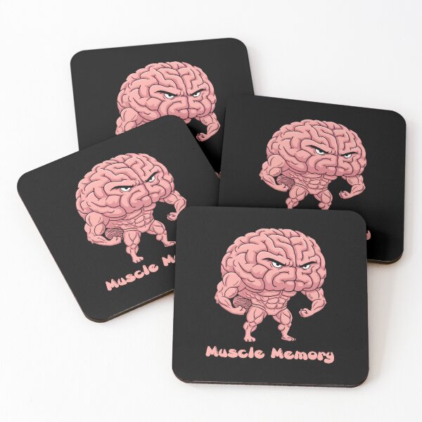 Item preview, Muscle Memory – Funny Buff Brain Cartoon designed and sold by SidTastic .