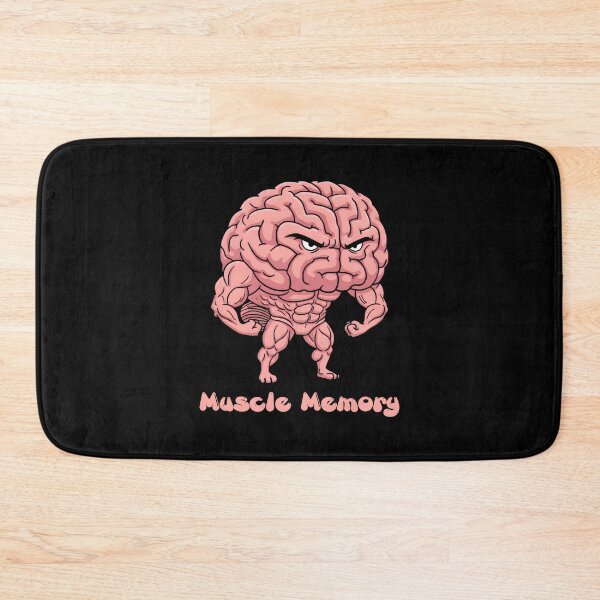Item preview, Muscle Memory – Funny Buff Brain Cartoon designed and sold by SidTastic .