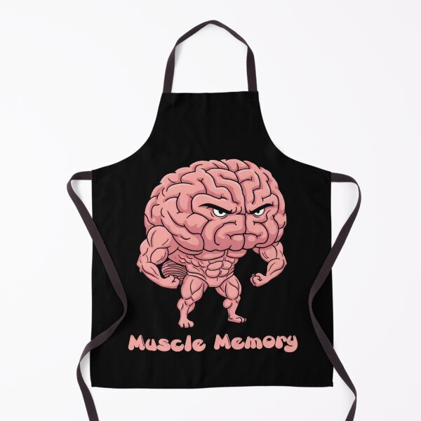 Item preview, Muscle Memory – Funny Buff Brain Cartoon designed and sold by SidTastic .