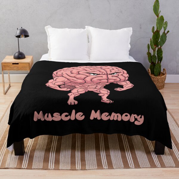 Item preview, Muscle Memory – Funny Buff Brain Cartoon designed and sold by SidTastic .