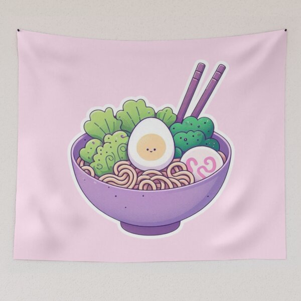 Item preview, Cute Kawaii Ramen Bowl – Adorable Anime Manga Noodle Lover Design designed and sold by Sugar Wisdom .