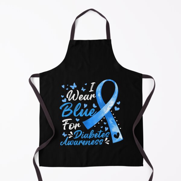 Item preview, I Wear Blue For Diabetes Awareness Blue And Gray Ribbon designed and sold by MatthewConer.