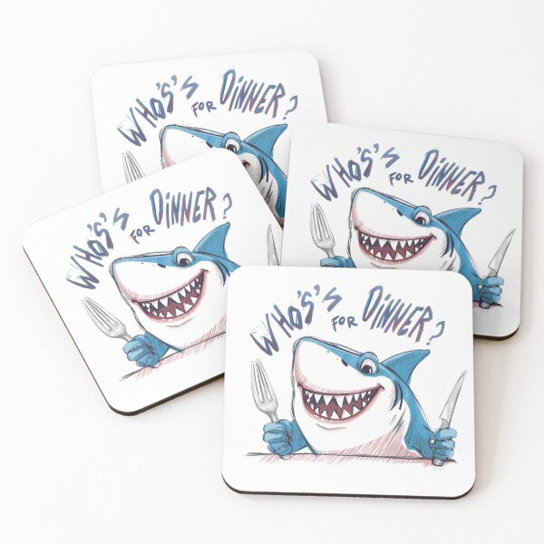 Item preview, Hungry Shark Waiting for Dinner designed and sold by AndrewYoko.