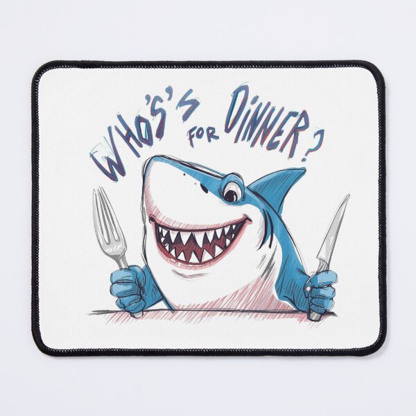 Item preview, Hungry Shark Waiting for Dinner designed and sold by AndrewYoko.