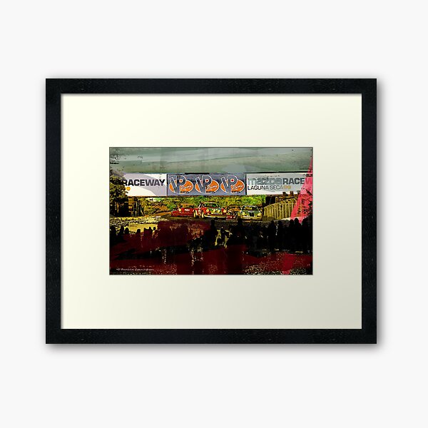 Porsche cars at Rennsport Reunion V Laguna Seca Raceway Framed Art Print