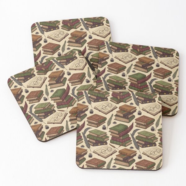 Item preview, Dark Academia Vintage Library Books Seamless Pattern designed and sold by StickyGuys.