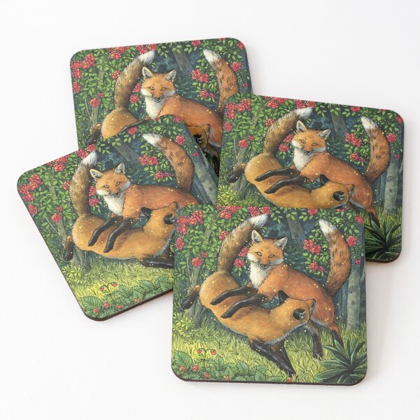 Item preview, Everyday Witch's Familiars Oracle - The Fox designed and sold by Elisabeth Alba Illustration.