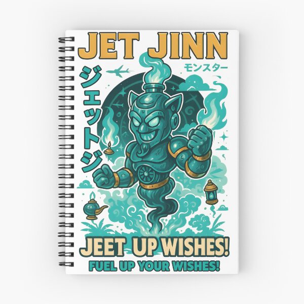 Item preview, Jet Jinn – Fuel Up Your Wishes! | Retro Japanese Mecha Genie Design designed and sold by Snackwear Apparel.