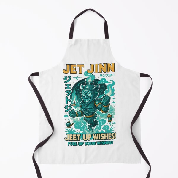 Item preview, Jet Jinn – Fuel Up Your Wishes! | Retro Japanese Mecha Genie Design designed and sold by Snackwear Apparel.