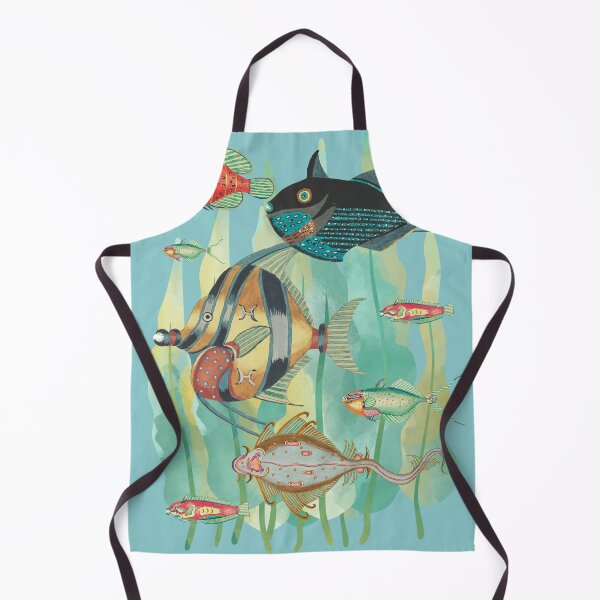 Item preview, Renard Vintage Art - Tropical Fish Collage designed and sold by FUNKARIUM.