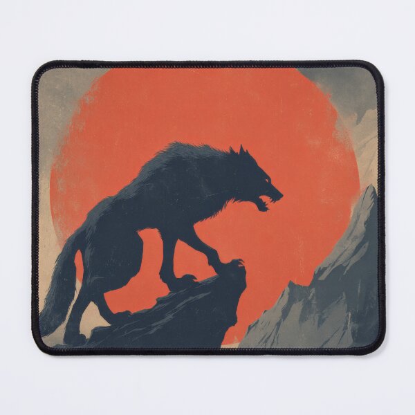 Item preview, Fenrir Rising – The Wolf of Ragnarok designed and sold by NordicDreams.