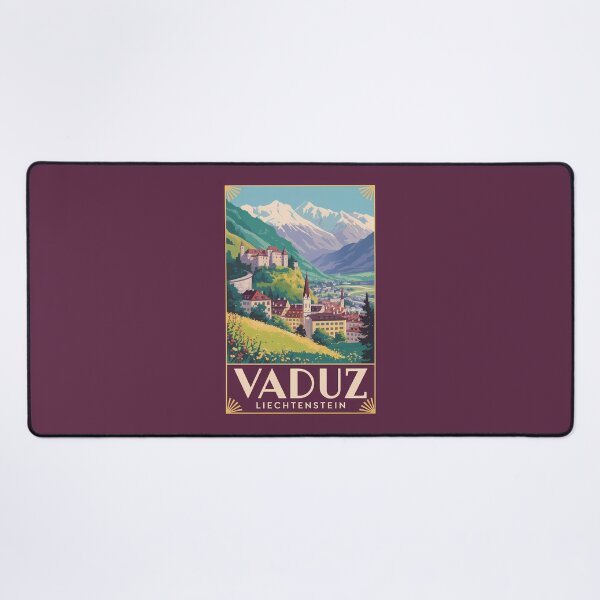 Item preview, Vaduz Liechtenstein Illustration Travel Art Vintage designed and sold by KrisSidDesigns.