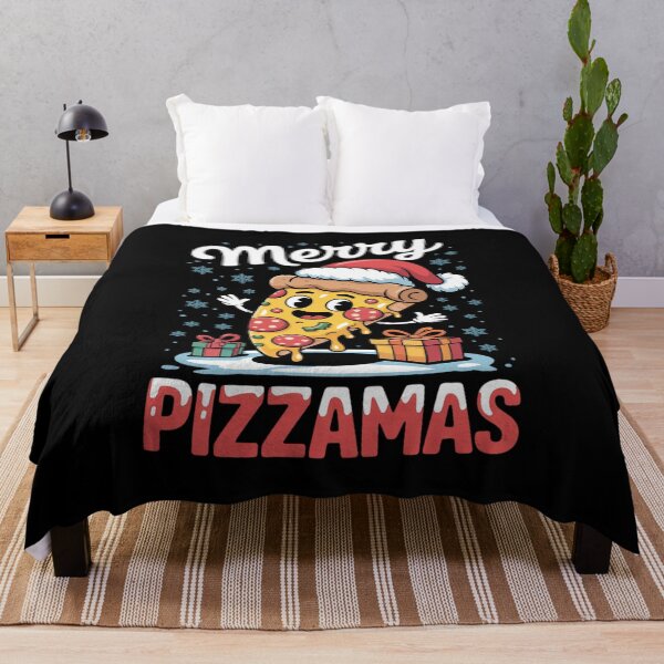 Item preview, Merry Pizzamas Christmas Pizza Lover Xmas Tree Santa Hat designed and sold by BeetleMalon.