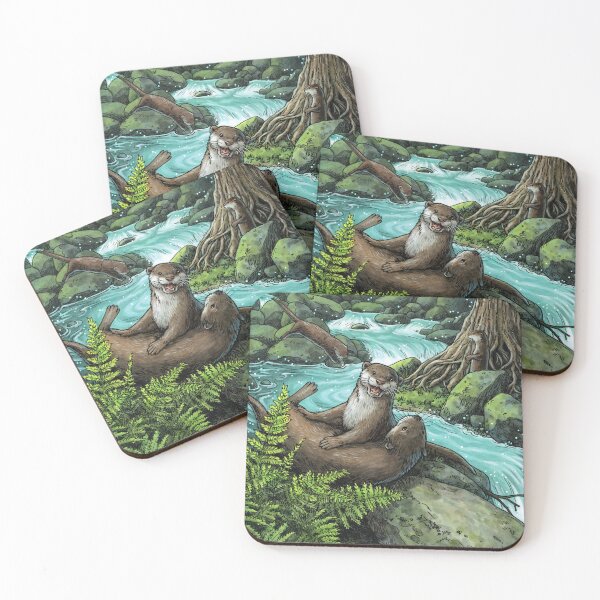 Item preview, Everyday Witch's Familiars Oracle - The Otter designed and sold by Elisabeth Alba Illustration.