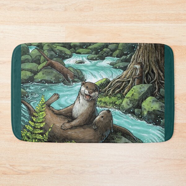 Item preview, Everyday Witch's Familiars Oracle - The Otter designed and sold by Elisabeth Alba Illustration.