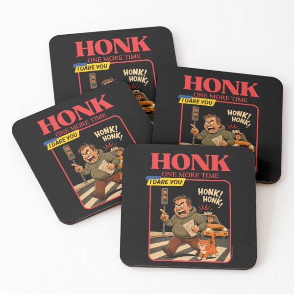 Item preview, Honk One More Time I Dare You –  Funny Pedestrian & Cat | Road Rage Sarcastic Humor designed and sold by Cree8if.