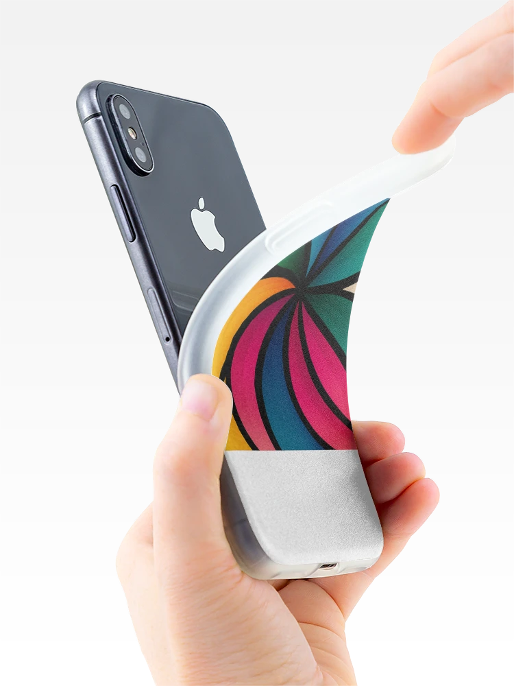 Thumbnail 4 of 5, iPhone Case, Geometric Flow – Digital Abstract Composition designed and sold by RowingMerch.