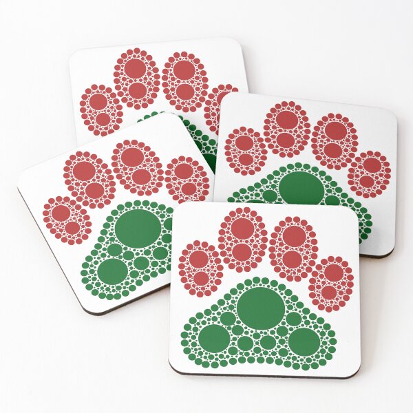 Item preview, Holiday Paw Dot Art designed and sold by Cardiff Creative.
