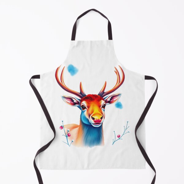 Item preview, Realistic Vibrant Reindeer Portrait – Front View Christmas Animal Art” designed and sold by Naturalite19.