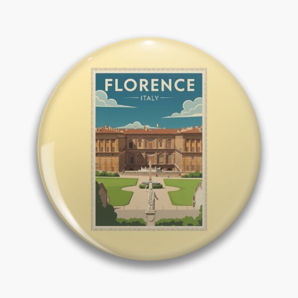 Item preview, Florence Vintage Travel Art - Pitti Palace - Italy designed and sold by Wanderprintt.