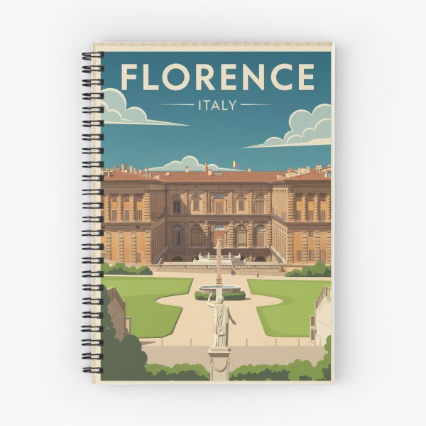 Item preview, Florence Vintage Travel Art - Pitti Palace - Italy designed and sold by Wanderprintt.