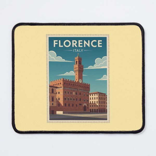 Item preview, Florence Vintage Travel Art - Palazzo Vecchio - Italy designed and sold by Wanderprintt.