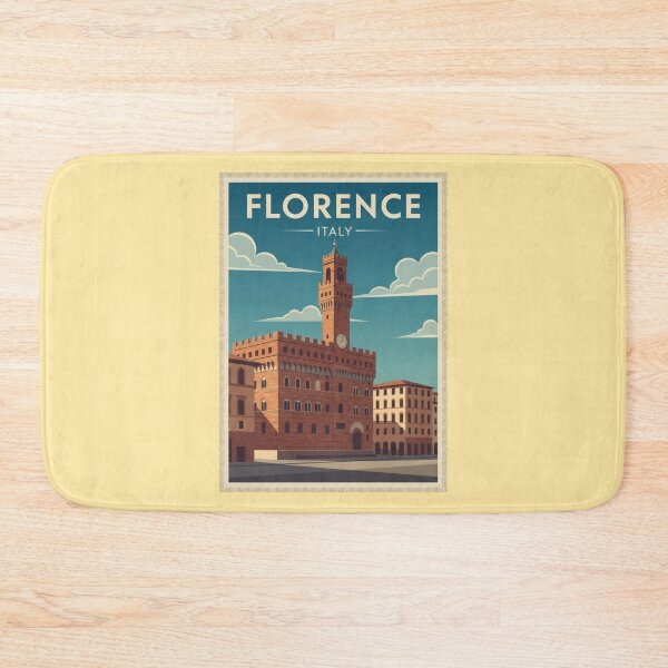 Item preview, Florence Vintage Travel Art - Palazzo Vecchio - Italy designed and sold by Wanderprintt.