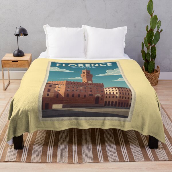 Item preview, Florence Vintage Travel Art - Palazzo Vecchio - Italy designed and sold by Wanderprintt.