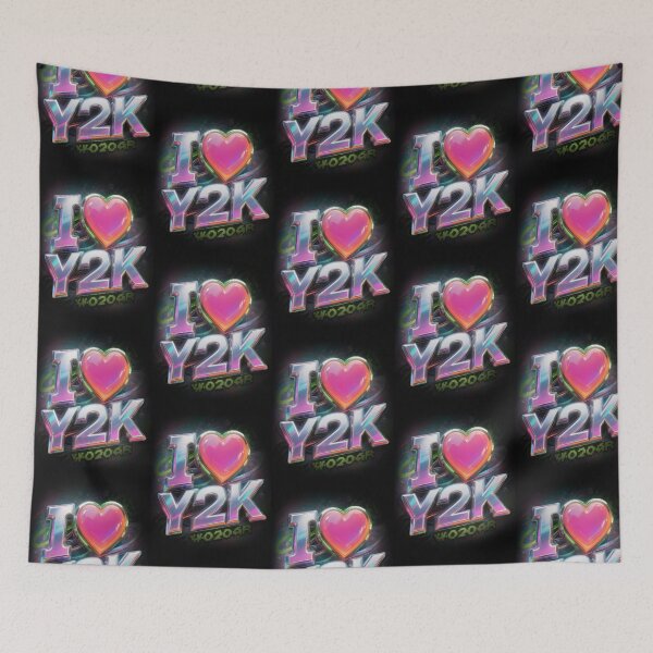 Item preview, i heart Y2k. 2000's Synthwave Design designed and sold by WHITE FLAME PRINTS.