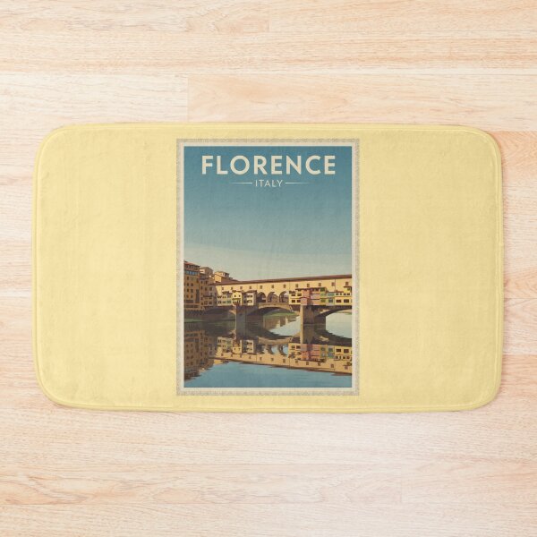 Item preview, Florence Vintage Travel Art - Old Bridge - Italy designed and sold by Wanderprintt.