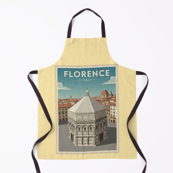 Item preview, Florence Vintage Travel Art - Baptistery of San Giovanni - Italy designed and sold by Wanderprintt.