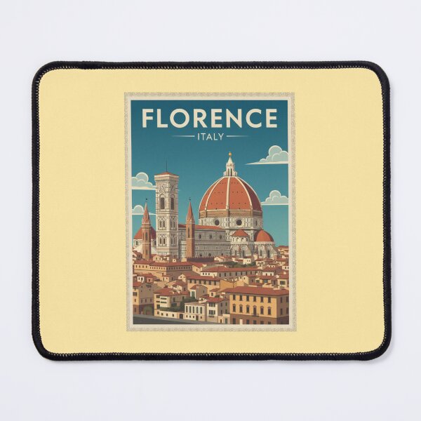 Item preview, Florence Vintage Travel Art - Cathedral of Santa Maria del Fiore - Italy designed and sold by Wanderprintt.