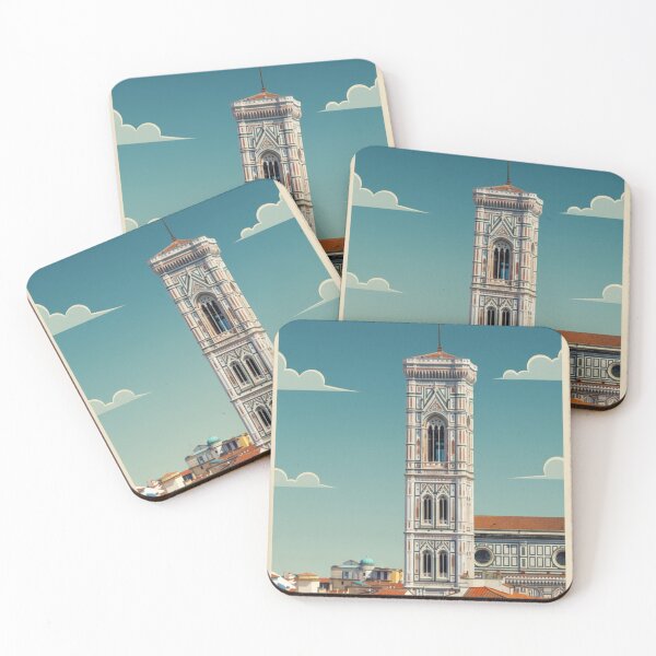 Item preview, Florence Vintage Travel Art - Giotto's Bell Tower - Italy designed and sold by Wanderprintt.